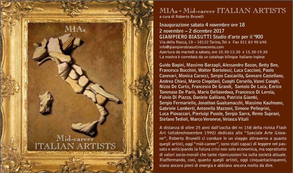 MIAs Mid-career Italian Artists